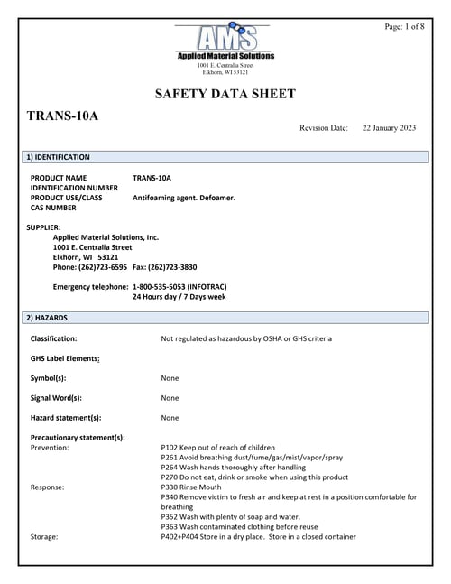 AMS - SDS_TRANS-10A.r7