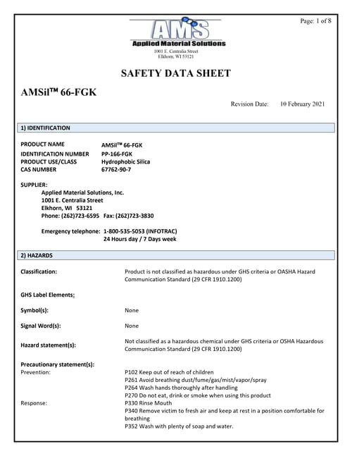SDS_AMSil 66-FGK