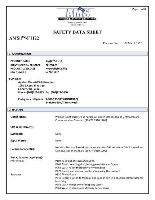 SDS_AMSil-F H22